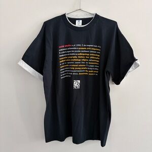 Vintage Belton Social Studies NCSS Definition Graphic T-Shirt XL Made in USA